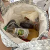 sacs à main en coton matelassé pour femmes, jolis sacs à fleurs portables pour dames, petits fourre tout à bandoulière design rétro décontracté, sac à bento pour déjeuner