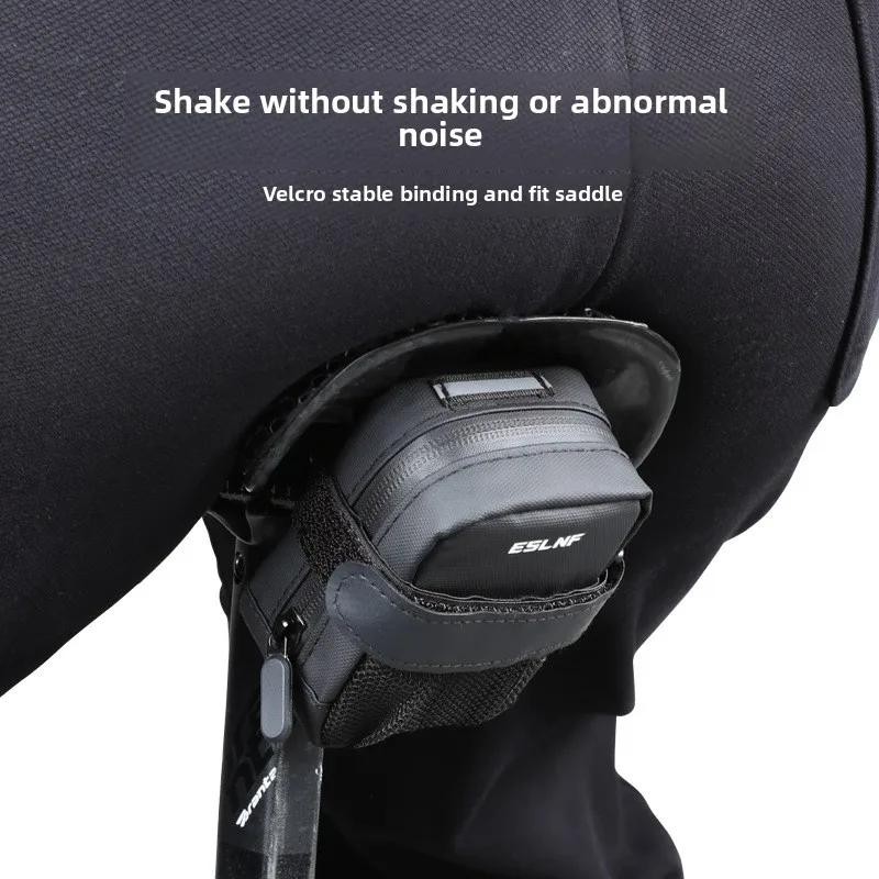 eslnf sac arrière de vélo sac de selle d'équitation vtt vélo de route sac en maille étanche grande capacité accessoires d'équipement d'équitation
