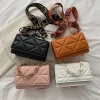 sac à bandoulière grande capacité pour femmes, sacs à main décontractés en cuir pu, pochette à rabat, accessoire streetwear