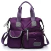 Sac fourre-tout pour femmes avec plusieurs poches, sac à bandoulière de grande capacité, sac à bandoulière en Nylon léger pour voyage Sac fourre-tout pour femmes avec plusieurs poches, sac à bandoulière de grande capacité, sac à bandoulière en Nylon léger pour voyage