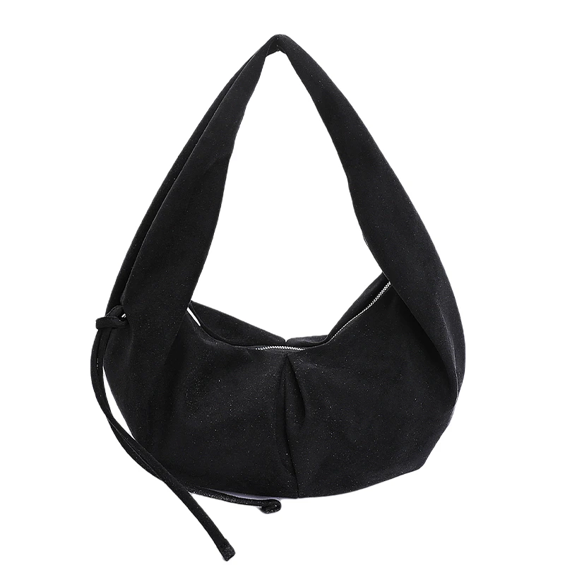 faionable faux daim femmes hobo sac à bandoulière 2025 automne/hiver vintage grande capacité hobo shopper sac fermeture éclair travail trajet