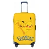 Housse de bagage Pokemon Pikachu personnalisée, housse de protection élastique pour valise de voyage, costume pour 18-32 pouces