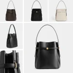 Sac seau de grande capacité, lettre de niche, sac à bandoulière portable simple et polyvalent pour femmes