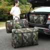 Grand sac de Camouflage pour maison mobile, grand sac épais et imperméable en tissu Oxford, artefact mobile, grand rangement tissé, sac de voyage pour hommes 180L