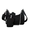 Sac à bandoulière décontracté en nylon imperméable pour femme, sac hobo initié à la mode, noir cool, JODecolr Aisselle, petit sac à main