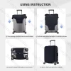 housse de protection élastique pour bagages, série télévisée friends, moments emblématiques, combinaison à fermeture éclair pour sac de 18 à 32 pouces, housses de valise, chariot de voyage