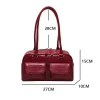 rétro rouge femmes sacoche hobo sac en cuir verni multi poche luxe concepteur sac à main femme épaule sous les bras sac fourre tout sacs à main