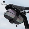 west biking – sac de selle de vélo réfléchissant, sac arrière de vélo de route et vtt, mini sacs à outils arrière portables pour cyclisme, sacs de vélo légers
