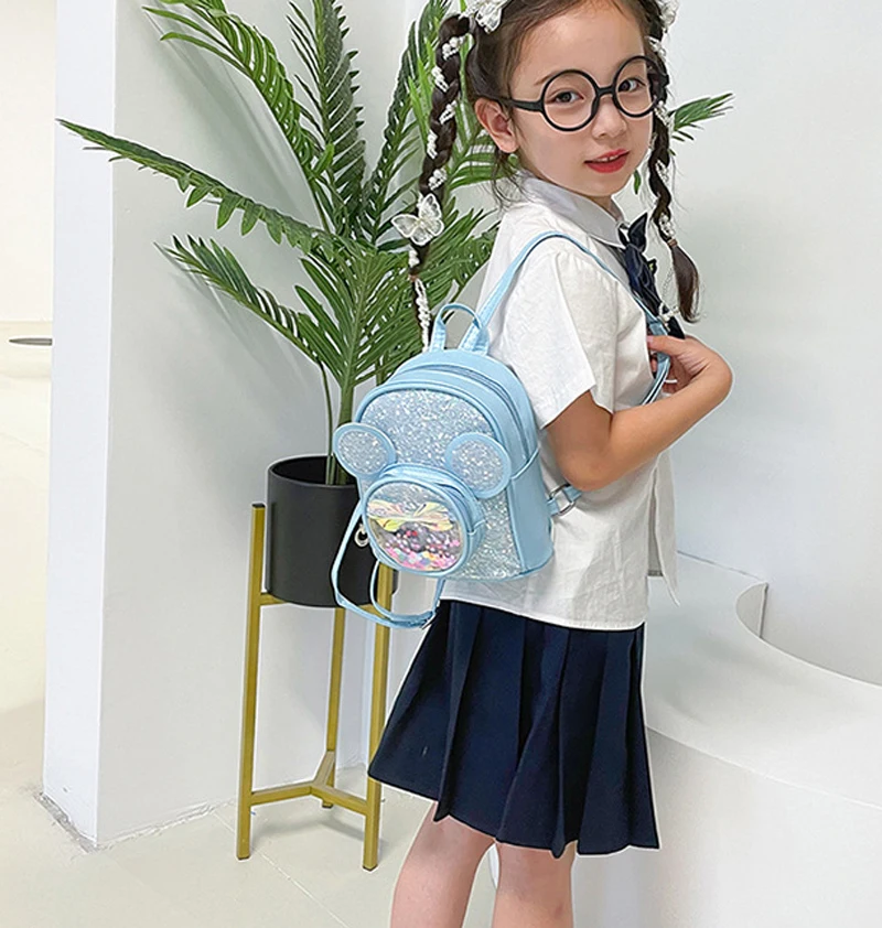 mignon enfants sac mode paillettes maternelle sacs à dos pour bébé filles dessin animé souris sac à dos décontracté princesse sac filles cadeaux