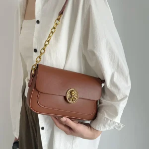 CGCBAG-Sac à Main Carré en Cuir PU pour Femme, Sacoche à Bandoulière Simple, Vintage, de Marque, de Bonne Qualité, de Luxe, de Styliste