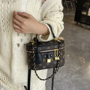 Sac à main en cuir pour femmes, Style épaule populaire classique élégant de marque de luxe célèbre styliste avec plusieurs poches