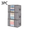 sac de rangement pour couette, boîte d'organisation, sac d'organisation pour vêtements en tissu pliable pour couette, couverture, literie et vêtements, 3 pièces/6 pièces, m