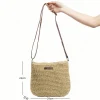 dames mode été paille sac à bandoulière femmes plage vacances shopping tissé épaule sac à main messager sacs à main pour femmes sacs