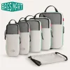 BAGSMART – Cubes d’emballage à Compression, ensemble de voyage extensible, sac de rangement, organisateur de voyage, valise de transport de bagages, 6 pièces