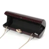 sac de soirée en cuir de luxe pour femme, sac à main baguette, sac à main pour robe de mariée, pocommuniste de banquet de fête, sac initié féminin