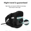 y67a sac de selle de vélo sac de siège à sangle réfléchissant et étanche pour les essentiels du cyclisme, le rangement du siège de vélo