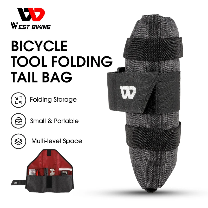 west biking – sac de selle de vélo, sac à roulettes sous le siège, sac de cyclisme, accessoire de vélo pour vélo