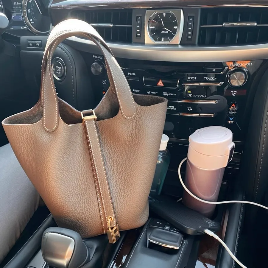 Sac seau en cuir véritable pour femmes, fourre-tout, nouveau Design, sac à main pour maman, sac de mariage, Style haut de gamme Sac seau en cuir véritable pour femmes, fourre-tout, nouveau Design, sac à main pour maman, sac de mariage, Style haut de gamme