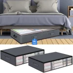 Sac de rangement sous le lit, sac de rangement pliable pour couette, boîte de rangement pour vêtements de garde-robe, organisateurs de vêtements anti-poussière, sacs de grande capacité