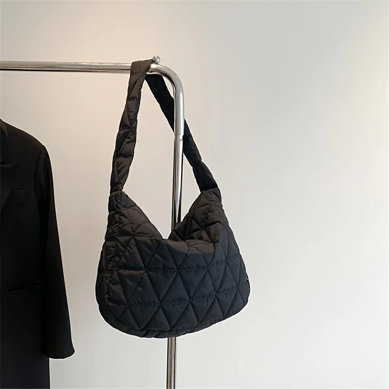 mn sac fourre tout matelassé à bandoulière, idéal pour 03 ou usage, sac initié à la mode avec un design questionquilt stitch