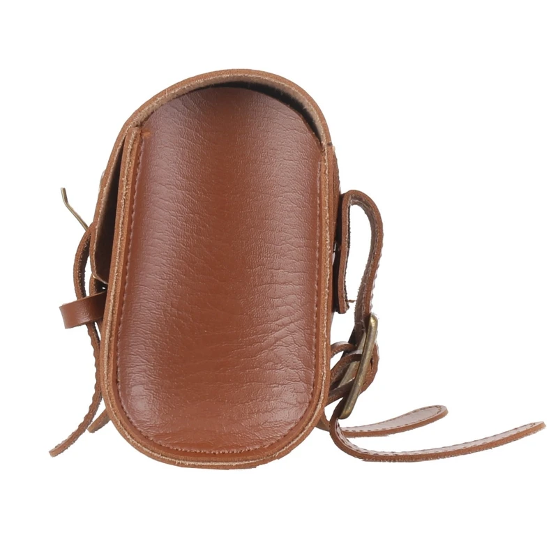 selle guidon rouleau fourche fait main en cuir pu