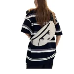 Petit cartable de sport et de cyclisme pour femmes, nouveau sac de loisirs de style étranger, sac de poitrine à bandoulière simple, sac de taille, printemps 2025