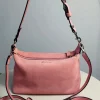 Sac Hobo en daim véritable pour fille, sac à main rose de luxe d&rsquo;hiver 2021, sac à main de déclaration populaire, Logo personnalisable/Fourre-tout à bandoulière avec initiale