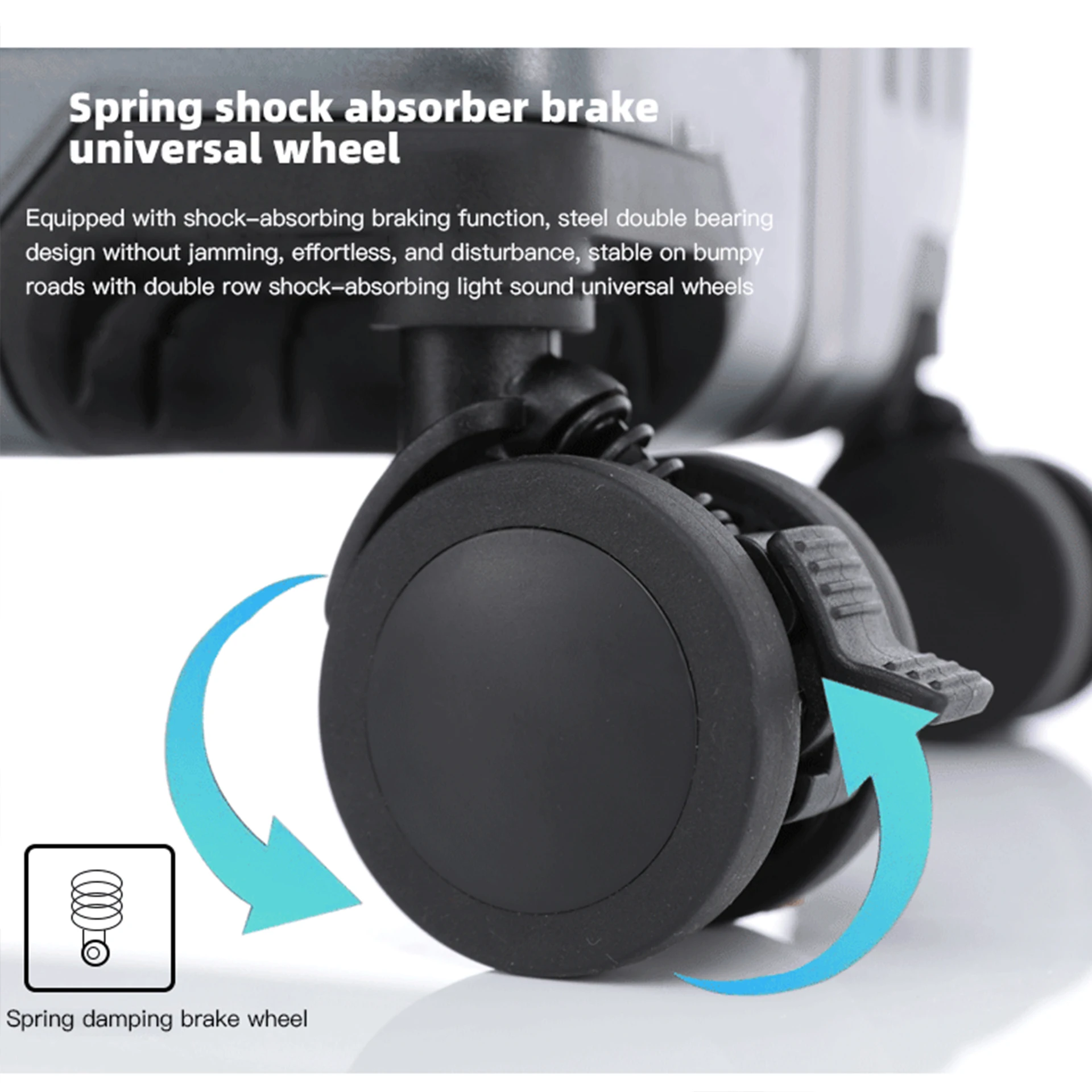 sushimu nouvelle valise à fermeture éclair à ouverture frontale, grande capacité et fonctions multiples c'est une valise de 20 pouces pour hommes,