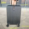 valise 20 pouces 24 pouces, valise, boîtier de chariot, roue universelle, fermeture à glissière anti poussière, chariot télescopique, cartable, léger, cartable, adapté aux hommes et aux femmes, sac de rangement de voyage à coque rigide