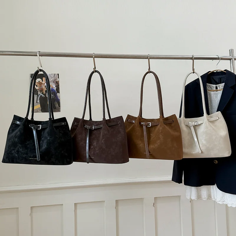 sac fourre tout vintage pour femme | cuir pu léger de couleur unie | grand sac avec fermeture à glissière pour les déplacements quotidiensshopping