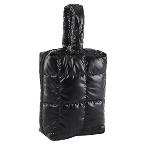 Trousse de maquillage matelassurera pour femme, porte-cosmétiques, grande capacité, portable, poudres cosmétiques, poignée, document solide, voyage en plein air