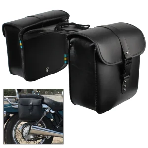 Sac de dégager latéral en cuir PU, sac à outils de rangement de moto, sac précieux d&rsquo;équitation de moto, valise de bagage de queue de moteur, voyage