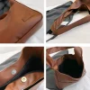 sac hobo vintage pour femmes, seau tendance, sac à bandoulière solide en pu, fourre tout rétro de grande capacité, sac à main souple sous les bras pour rencontres quotidiennes, nouvelle collection