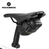 rockbros mini sac de selle de vélo portable vtt sac de rangement de vélo de route queue compacte universelle pour tous les sièges sac de cyclisme