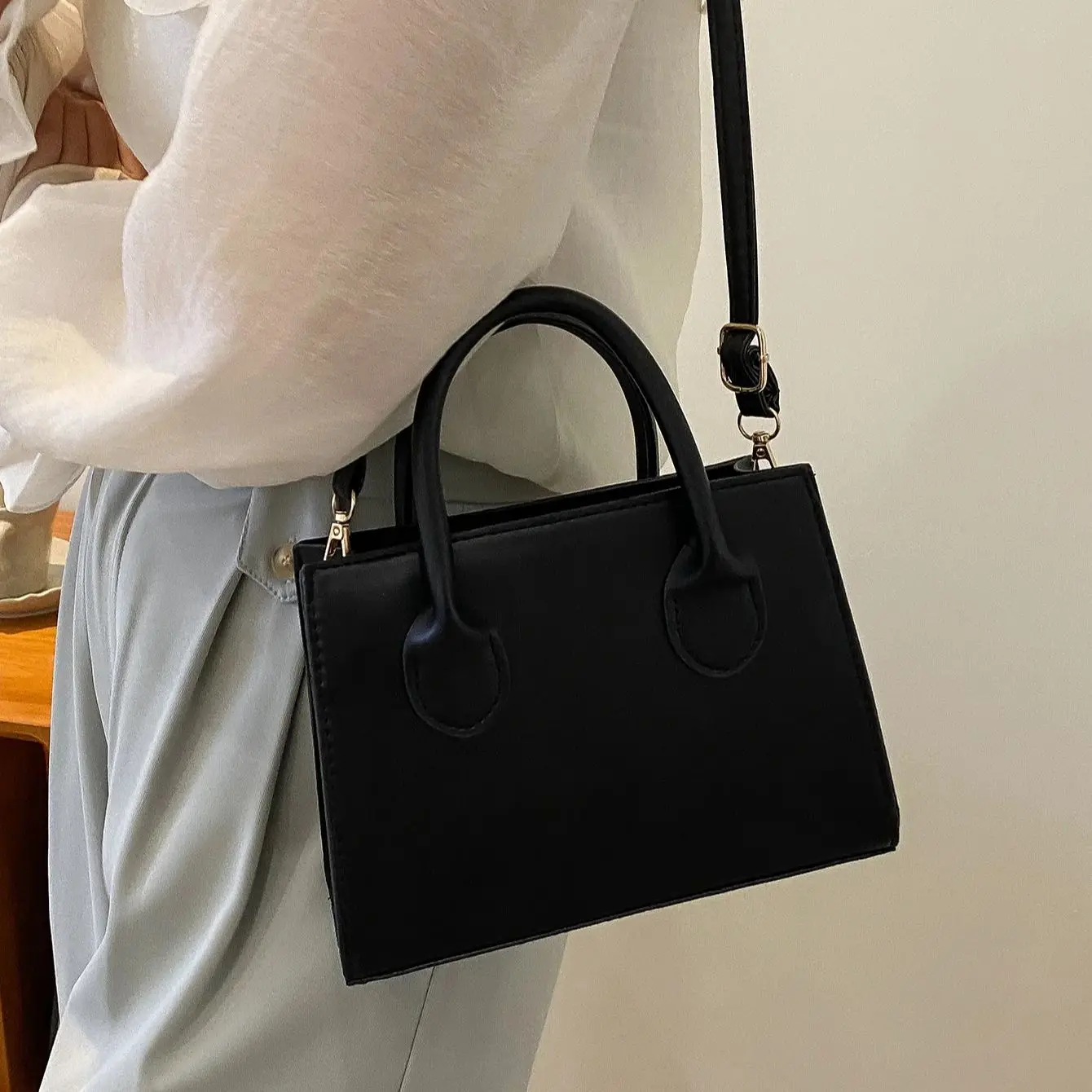 sacs à bandoulière décontractés en cuir pu pour femmes dames, fourre tout de luxe de styliste, sac à bandoulière de voyage de grande capacité