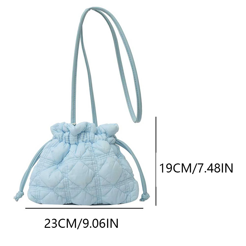 sac à main en coton matelassé pour femme, sac à bandoulière rembourré, sac à main décontracté, petit fourre tout, designer, lancé, doux, poignées, sangle amovible, e27
