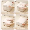 sac de rangement de couette, sac de compression en tissu pour chambre à coucher, sac de rangement de couette de grande capacité, organisateur de garde robe permettant de gagner de l'espace, sac pliable