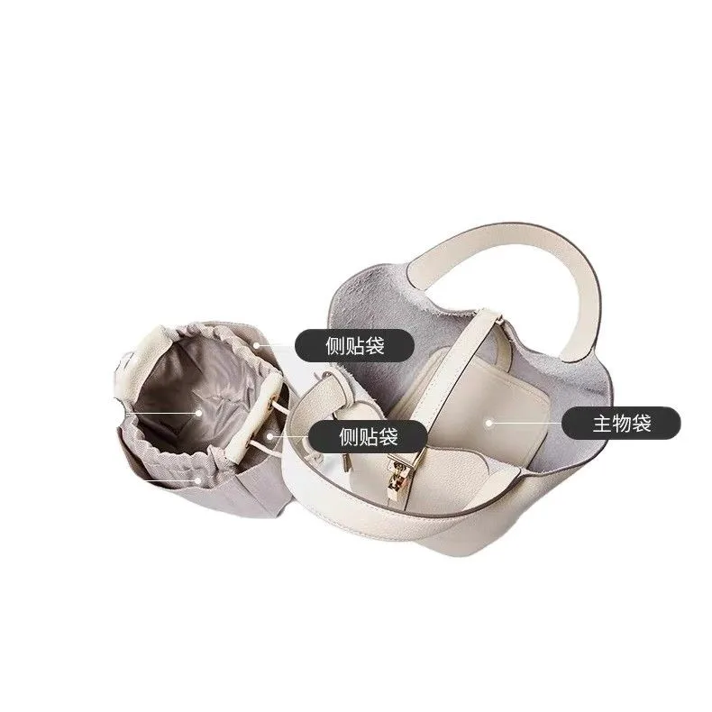sac seau en cuir véritable pour femmes, fourre tout, nouveau design, sac à main pour maman, sac de mariage, style haut de gamme