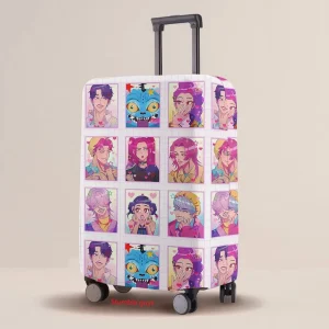 Kpop Demon Hunters Housse de protection pour bagages élastique multi-tailles imprimé dessin animé tailles de valise universelles ​