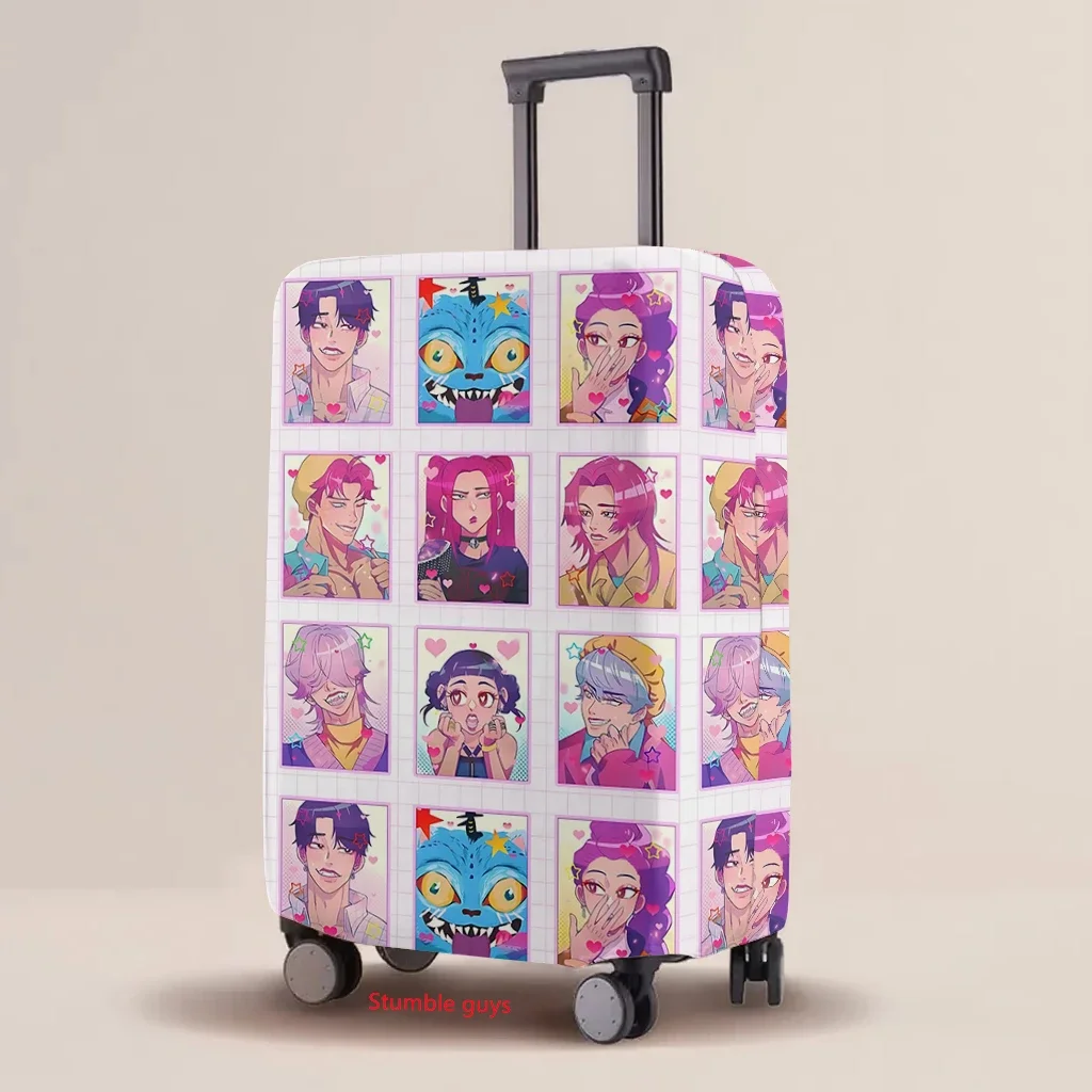 Kpop Demon Hunters Housse de protection pour bagages élastique multi-tailles imprimé dessin animé tailles de valise universelles Kpop Demon Hunters Housse de protection pour bagages élastique multi-tailles imprimé dessin animé tailles de valise universelles 