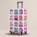 Kpop Demon Hunters Housse de protection pour bagages élastique multi-tailles imprimé dessin animé tailles de valise universelles ​