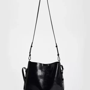 Sac à bandoulière à double sangle pour femme, simple et à la mode, nouveau sac à bandoulière noir Atmospheric Determiner, E27, 2025