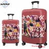 housse de bagage demon hunters anime kpop, convient aux valises de 18 à 32 pouces, protection de voyage souple