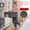 grand sac de rangement pliable pour vêtements, valises de voyage, organisateur, sacs de courses réutilisables, sacs de rangement pour couvertures, conteneurs de rangement