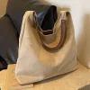sac à bandoulière en daim pour femmes, rétro, simple, grande capacité, tendance, travail hobo, couleur unie, vintage, sac à poignée supérieure
