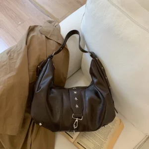 Sac Hobo de grande capacité pour femmes, sac à main à bandoulière Vintage, fourre-tout de Niche spacieux pour les déplacements au travail, 2025 Sac Hobo de grande capacité pour femmes, sac à main à bandoulière Vintage, fourre-tout de Niche spacieux pour les déplacements au travail, 2025