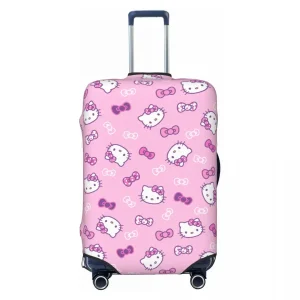 Housse de bagage personnalisée Sanrio Hello Kitty, housse de protection élastique pour valise de voyage, costume pour 18-32 pouces