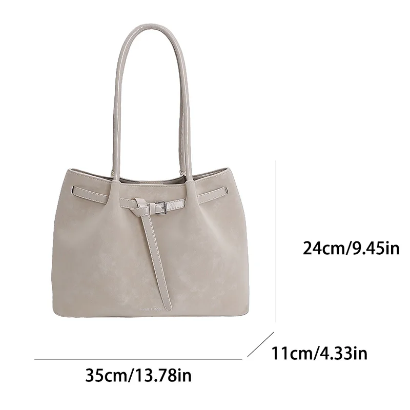 sac fourre tout vintage pour femme | cuir pu léger de couleur unie | grand sac avec fermeture à glissière pour les déplacements quotidiensshopping