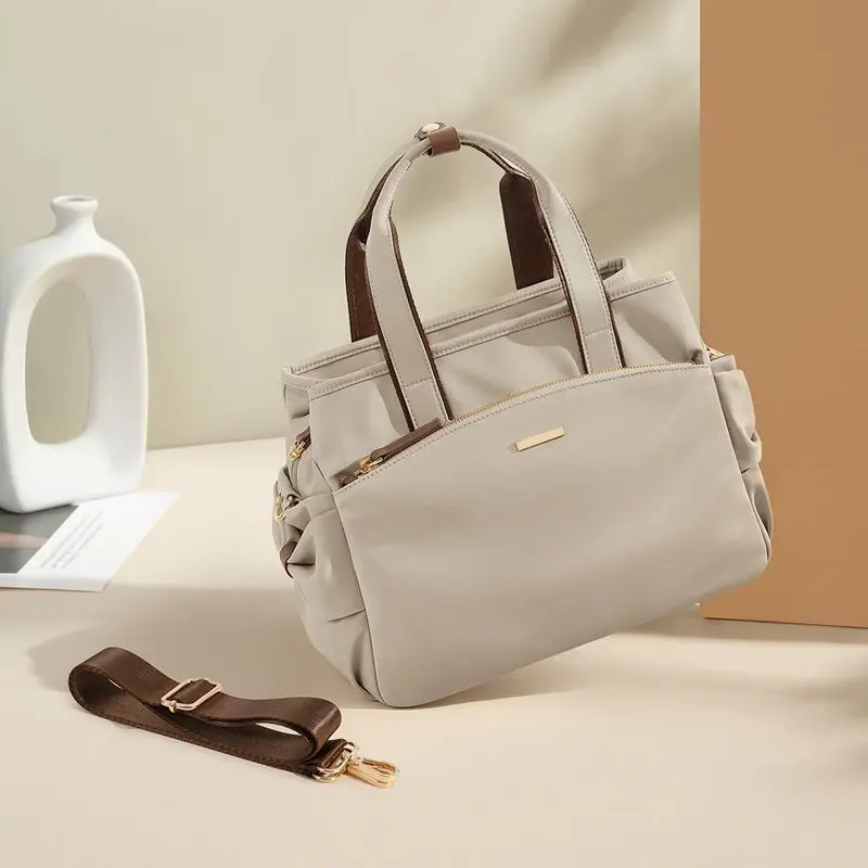 sac à main en toile pour femmes, sac à main de grande capacité, sac à bandoulière pour mère d'âge moyen, tendance, nouvelle collection 2025
