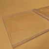 boîte à cd transparente à fond carré, boîtier vide en plastique pp, boîtier pour cd laiteux, capacité 2 disques 14.2cm x 12.4cm x 1.0cm
